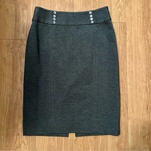 White House Black Market Gray Pencil Women’s Skirt